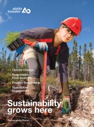 Sustainability grows here - Resolute Forest Products