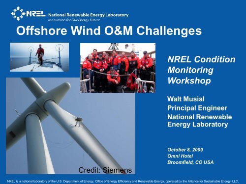 Offshore Wind O&M Challenges - NREL