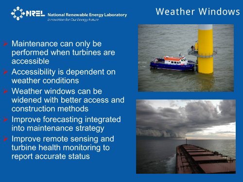 Offshore Wind O&M Challenges - NREL