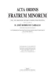 acta ordinis fratrumminorum - OFM