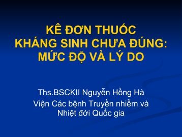 kê đơn thuốc kháng sinh chưa đúng