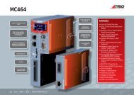 Data Sheet - Trio Motion Technology