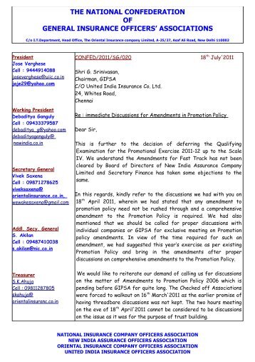 Letter to GIPSA on amendments in promotion policy - niaoa!