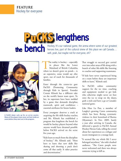 A magazine for students and parents in langley - School District #35