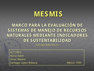 ExplicaciÃ³n del mÃ©todo MESMIS - ITG Ganadero