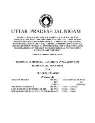 Volume âI - Uttar Pradesh Jal Nigam