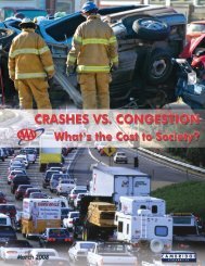 Crashes vs. Congestion - Cambridge Systematics
