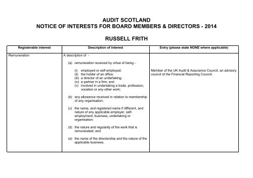 Russell Frith (PDF | 140KB) - Audit Scotland