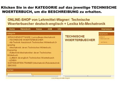 Einkaufen beim Neuem Online shop:  Nachschlagewerke Woerterbuecher Lexika Mechatronik