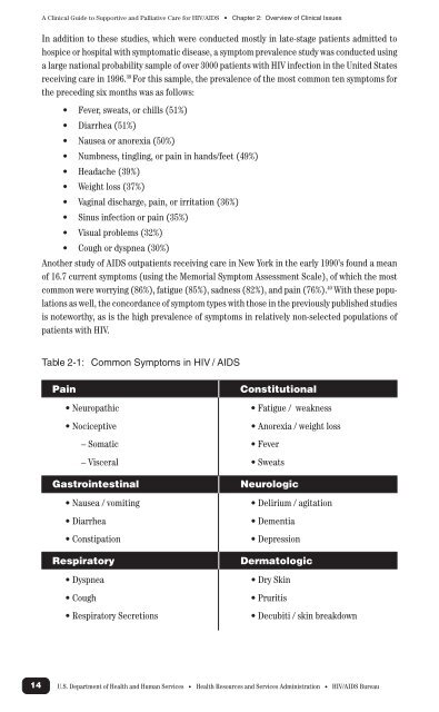 The Clinical Guide to Supportive and Palliative Care for HIV/AIDS