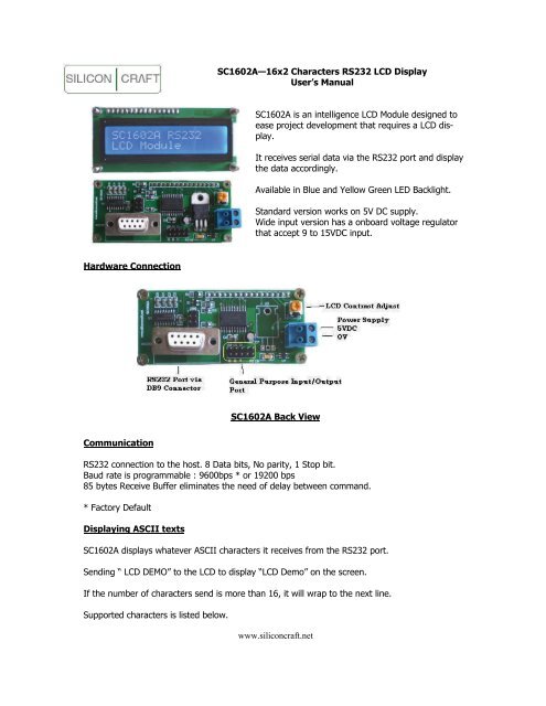 16x2 lcd module pdf factory