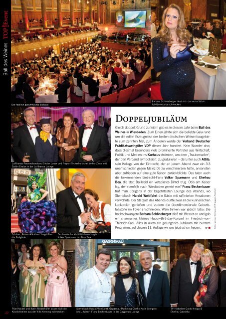 Ball des Weines 2010 - TOP Magazin Frankfurt