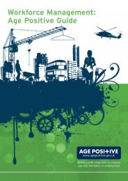 Workforce Management: Age Positive Guide - Employers