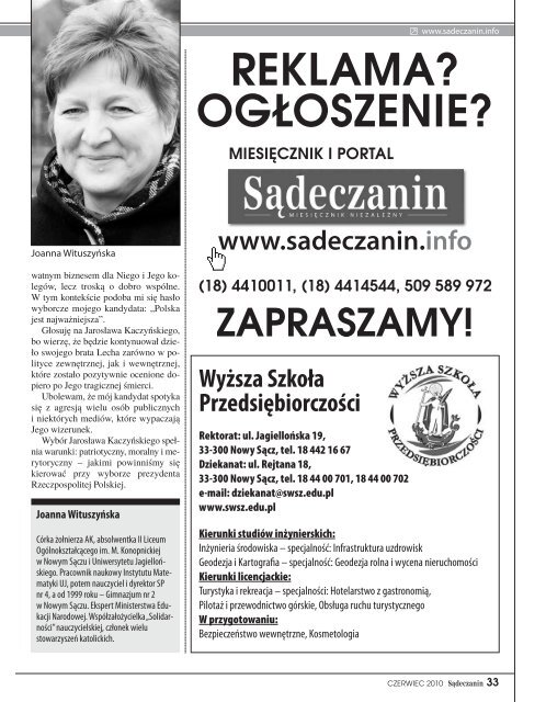 Zobacz peÅne wydanie (PDF) - SÄdeczanin