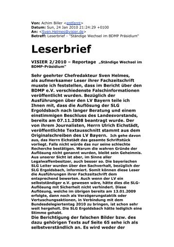 Leserbrief