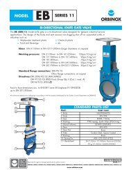 Orbinox Series 11 Knife Gate Valve - RM Headlee