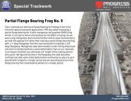 Partial Flange Bearing Frog No. 9 - Progress Rail Services