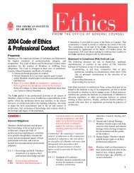 AIA Code of Ethics - Architectural Record