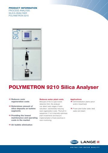 POLYMETRON 9210 Silica Analyser