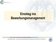 Intensivbewerbung