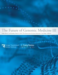 The Future of Genomic Medicine III - Scripps Translational Science ...