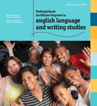 Online brochure about learning English as a second language