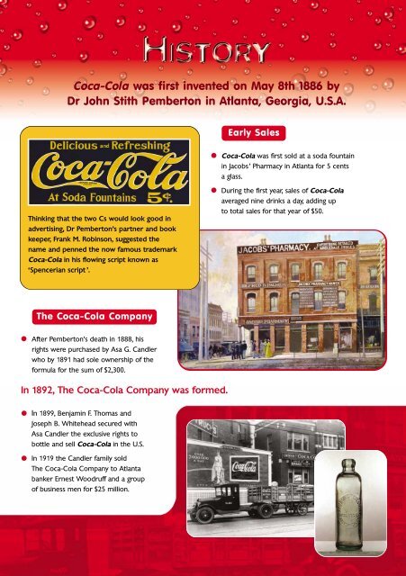 Mission Statement: The Coca-Cola Company exists to ... - Webs