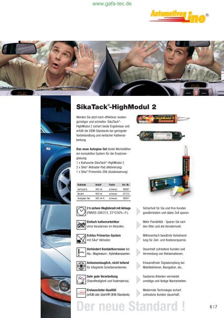 Sika Automotive - Webshop - GaFa Tec Handels GmbH