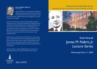 6th Annual James M. Nabrit, Jr. Lecture Series Invitation - Howard ...