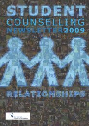 COUNSELLING - Cape Peninsula University of Technology