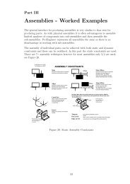 Assemblies - Worked Examples - (MDP) Project