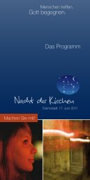 Gesamtprogramm 2011 - Nacht der Kirchen in Darmstadt