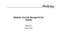 Hindustan Coca-Cola Beverages Pvt Ltd Varanasi - India Water Portal