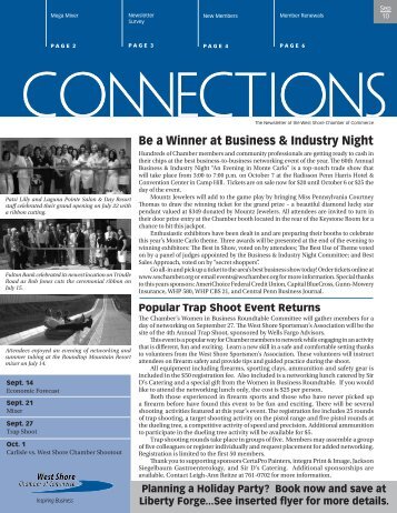 Be a Winner at Business & Industry Night - West Shore Chamber of ...