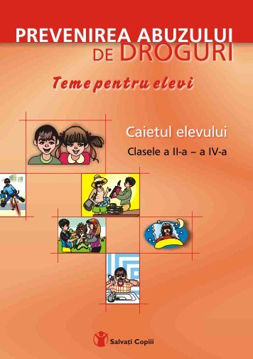 Prevenirea abuzului de droguri - Salvati Copiii