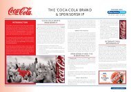 THE 'coca-cola' brand & sponsorship - Business 2000