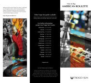 How to play AMERICAN ROULETTE - Tsogo Sun