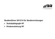 StudienfÃ¼hrer 2013/2014 - BFF Bern