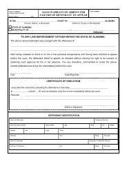 Alias Warrant of Arrest for Failure of Defendant to Appear - E-Forms