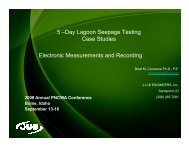 5-Day Lagoon Seepage Test - pncwa