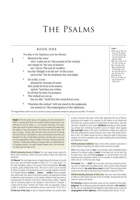 ESV Study Bible Sample (Psalms) - Monergism Books