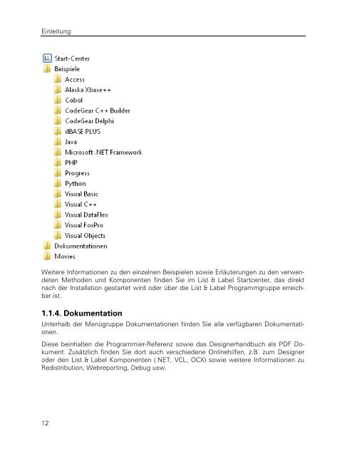 combit List & Label - Programmierer-Referenz - combit GmbH