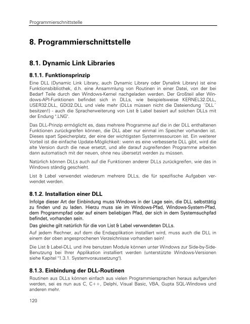 combit List & Label - Programmierer-Referenz - combit GmbH