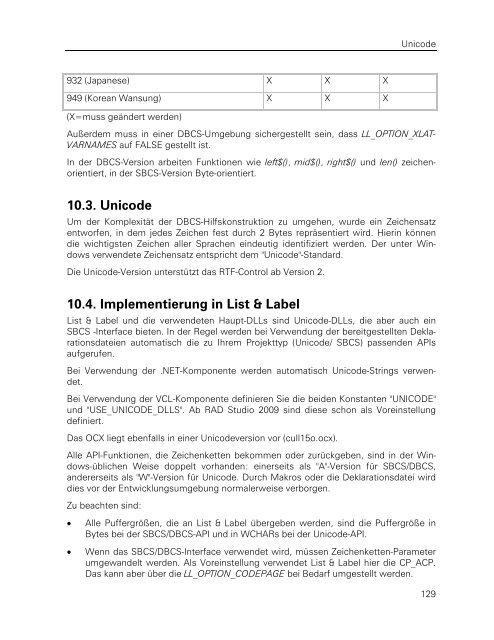 combit List & Label - Programmierer-Referenz - combit GmbH