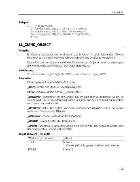 combit List & Label - Programmierer-Referenz - combit GmbH