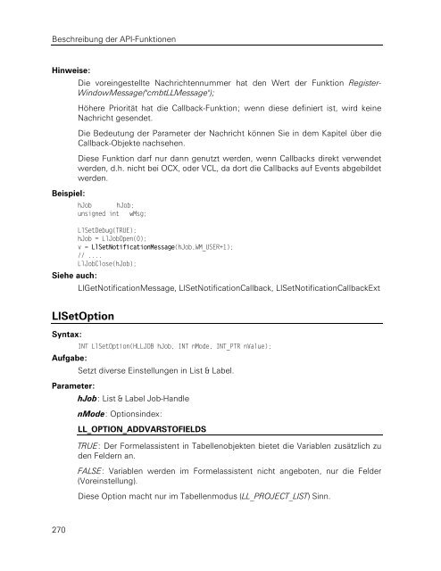 combit List & Label - Programmierer-Referenz - combit GmbH