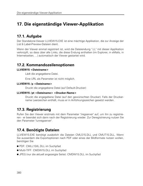 combit List & Label - Programmierer-Referenz - combit GmbH