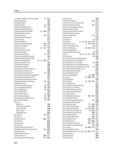 combit List & Label - Programmierer-Referenz - combit GmbH