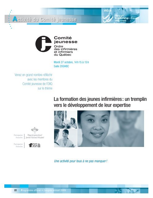 Programme officiel - Ordre des infirmiÃ¨res et des infirmiers du QuÃ©bec