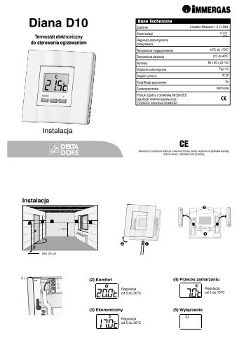 Termostat elektroniczny DIANA D10 - Immergas
